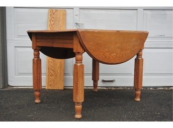 Antique Oak Dropleaf Table