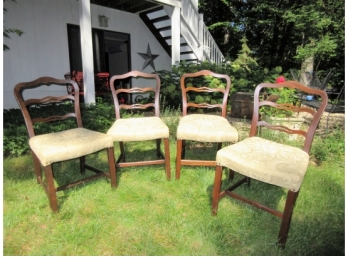Set Of Four Antique American Side Chairs