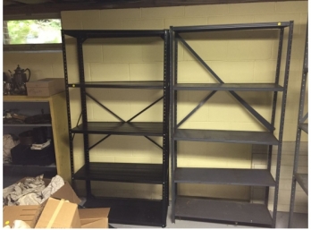 Set Of Four Metal Utility Shelves