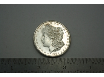 1881 S Silver Morgan Dollar Coin