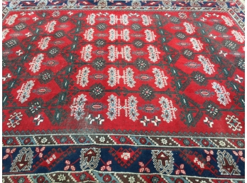Large Hand Knotted Tribal Patterned Carpet (155' X 126')