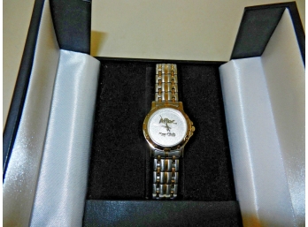 Pre Owned Women's AFLAC Key Club Sales Award Incentive Gold & Silvertone Stainless Watch