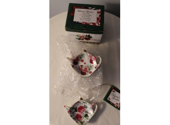 Victoria's Garden Boxed Collection - Set Of Six Tea Bag Plates - Lot 2