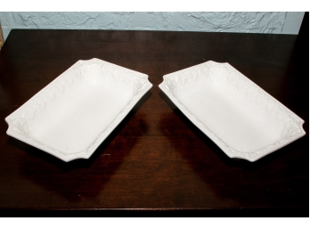Two Italian Porcelain Trays
