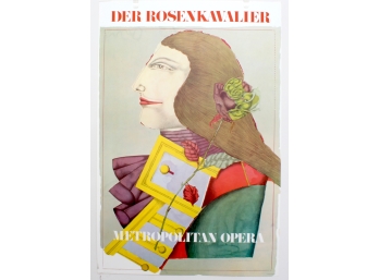 Vintage Richard Lindner (1901-1978 German/American) 1978 Der Rosenkavalier Metropolitian Opera Poster