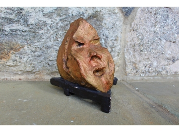 Elsie Ralph Ceramic Sculpture Of A Face