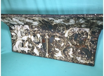 Architectural Shelf Made From Antique Tin Ceiling Metal