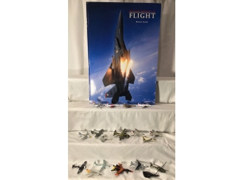 Diecast Aircraft Grouping And Michael Sharpe's 'Military Aircraft In Flight'
