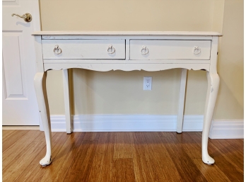 Painted 2 Drawer Desk