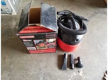 Craftsman 2 Gallon Wet/Dry Portable Vacuum Cleaner 917713 - Includes Attachments