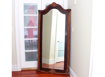 Charming Large Carved Wood Mirror By Uttermost