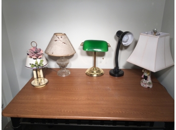 Five Desk Lamps