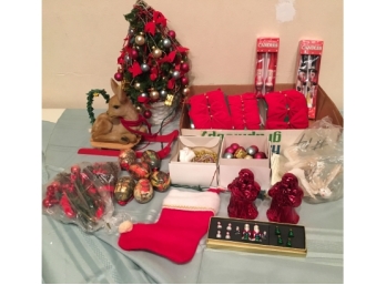 Large Lot Of Miscellaneous Christmas Items