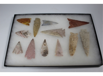 Great Collection Of Native American Arrowheads