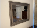 Wood Framed Beveled Glass Mirror