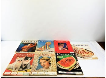 Lot 6 Woman's Home Companion Magazines - 1938 & 1950s Editions