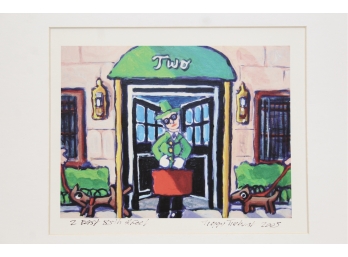 Two  Signed Tiggy Ticehurst Prints - Guggenheim And 2 East 88th Street