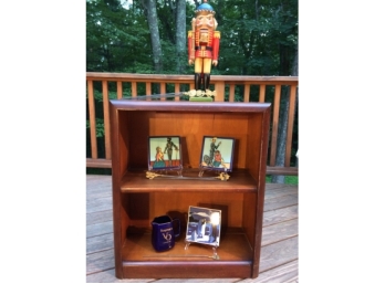 Small Vintage Shelving Unit And Decor  Featuring German Nutcracker