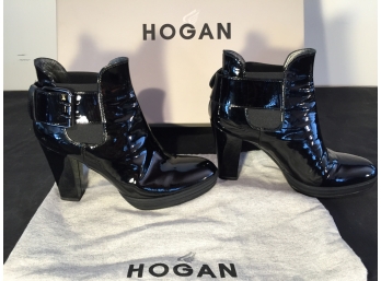 Hogan Beatles Con Fibbi Patent Leather High Heels.