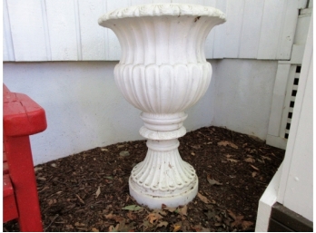 Large Painted Composition Urn