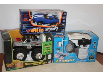 Three New Battery Operated Remote Control Toy Cars
