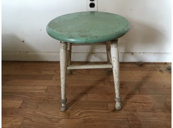 Round Wood Stool (View Photos For Condition)