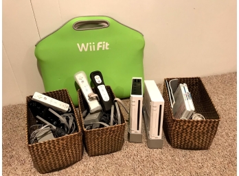 Two Wii Gaming Systems With Accessories