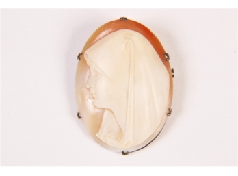 Antique Sterling Mounted Cameo