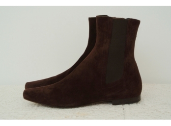 Manalo Blahnik Brown Suede Boots - Size 38½ (European)