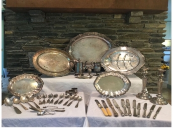 Large Group Of Fine, Sterling And Silver Plated