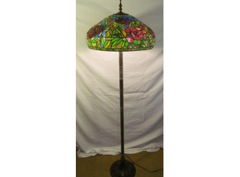 Rose Themed Tiffany Style Floor Lamp (Brand New)