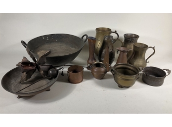Collection Of Spanish Colonial Brass & Copper Items
