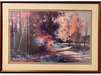 Marianne Dunn Framed Autumnal Landscape Offset Lithograph