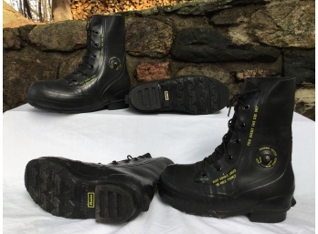 Two Pair Of Bata Military Surplus Extreme Cold Boots  Made In USA