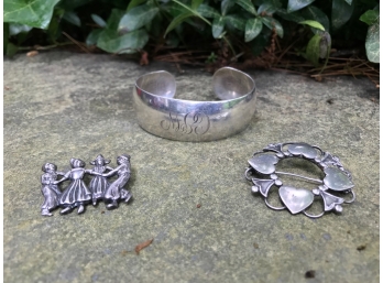 Three Sterling Silver Pieces - 1.70 TOZ