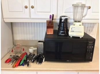Group Of Kitchen Appliances And Cooking Utensils