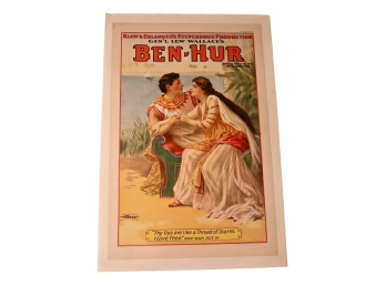 Original Ben Hur Klaw And Erlanger's Stupendous Production Poster