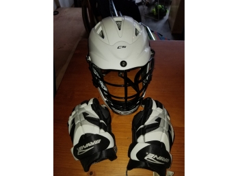 CASCADE CS Lacrosse Helmet With Gloves