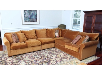 Lillian August Modular 'L' Shaped Sectional Sofa, Retail $12,000