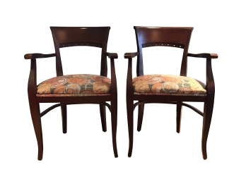Pair Of Dining Arm Chairs