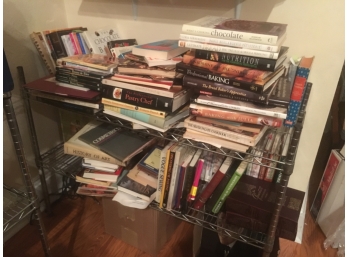 Huge Lot Of Books And Cookbooks