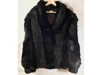 Beautiful Black Rabbit Fur Jacket