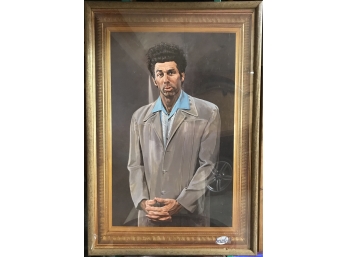 Framed 24''x36'' Cosmo Kramer Portrait Poster - Magnificent!