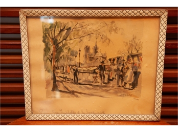 Limited Edition Signed Parisian Scene By Herbelot