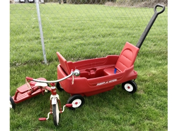 Great 2 Seater Radio Flyer Wagon And Radio Flyer Tricycle