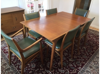 Vintage Mid Century Drexel Dining Table And Six Chairs