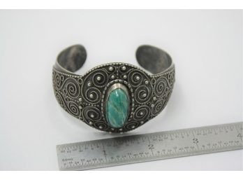 Vintage Silver Russian Hallmarked Cuff Bracelet