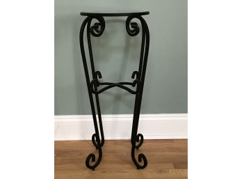 Small Round Glass & Wrought Iron Table