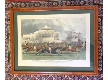 Fore's Racing Scenes, The Race For The Emperors Cup Etching