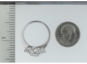 3 Stone Diamond Ring 18K White Gold 1.50 CTW   VS Quality G Color